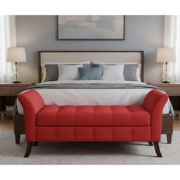Banqueta Baul Rigatta Rojo