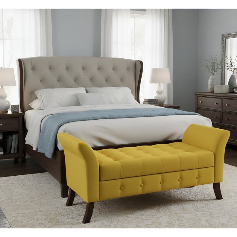 Banqueta Baul Rigatta Amarillo