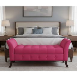Banqueta Baul Rigatta Fucsia