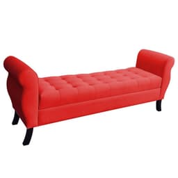 Banqueta Baul Diva Tamano Super King 180x45x70cm Rojo
