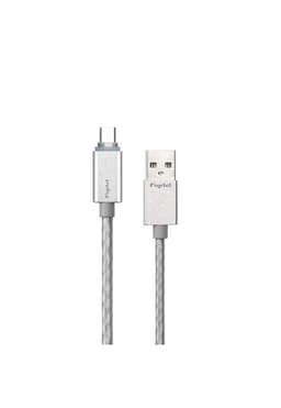 Cable De Datos Fujitel Micro USB con LED Indicadora de Carga Gris