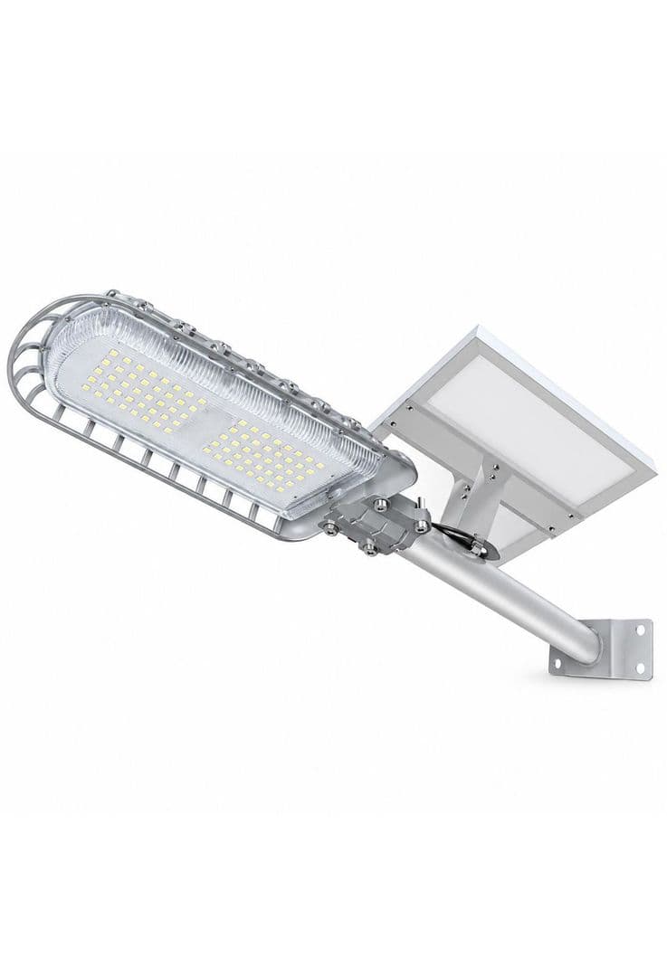 Luminaria Solar Peatonal Austral 400W con Panel de Alta Eficiencia Negro