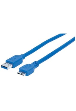 Cable De Datos USB 3.0 Manhattan 354318 High Speed Negro