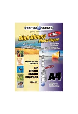 Papel Fotografico Premium 180g HD Waterproof -100 Hojas - A4 Blanco