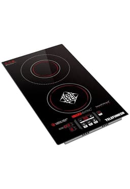 Cocina Electrica Encimera Dual Vitroceramica Touch 3200W SEC Negro