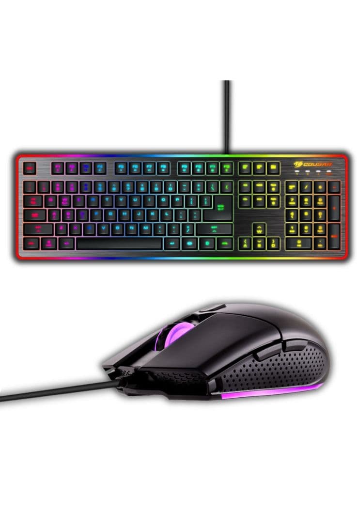 Kit Gamer Cougar Deathfire EX Teclado Mouse RGB Negro