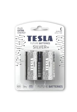Pack 12 Pilas C Tesla Silver+ Alkaline Plus Extra Energy