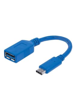 Cable De Datos OTG Tipo C A USB Manhattan USB 3.1 Pro 353540 Negro