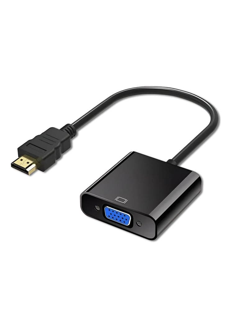 Conversor HDMI a VGA 1080p Full HD 60 HZ con Audio TM-100536 Negro