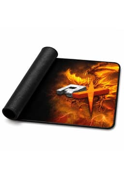 Mouse Pad Gamer 70X30cm Reptilex Orange Edition Rx0009 Negro