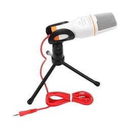 Microfono Estudio Condensador Atril Escritorio Alambrico Color Blanco