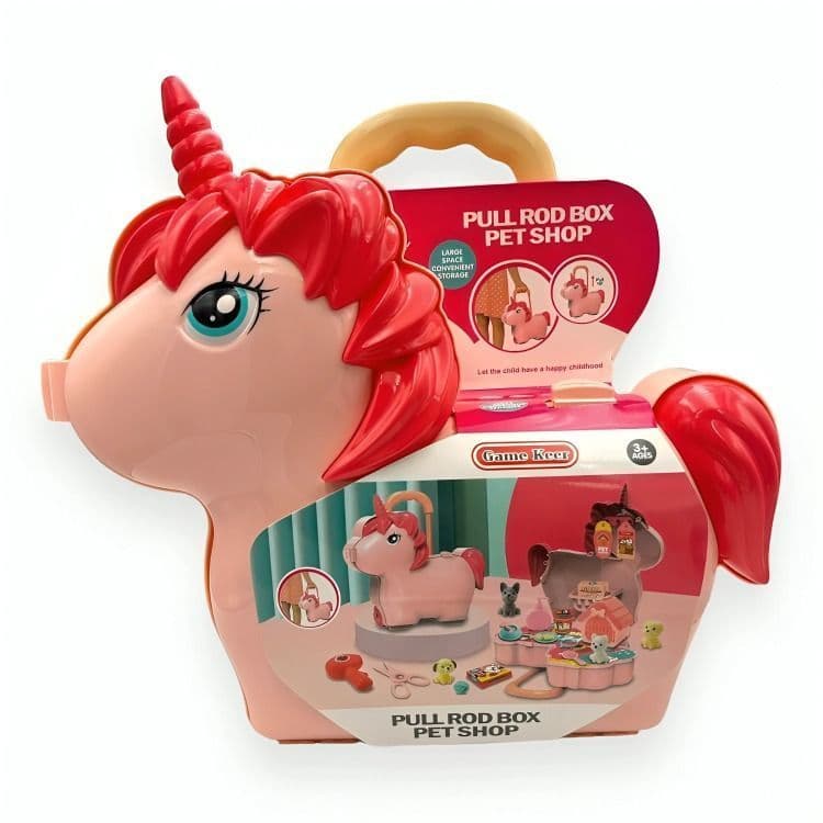 Maleta unicornio con accesorios