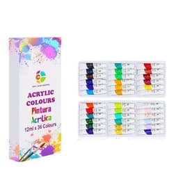 Kit De Pintura 59 Pzs Pintura Acrilica, Pinceles, Paleta