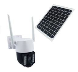 CAMARA VIGILANCIA IP EXTERIOR 8 LED SOLAR WIFI MOD.VC3-W CON MOVIMIENTO APP V380 PRO CON PANEL