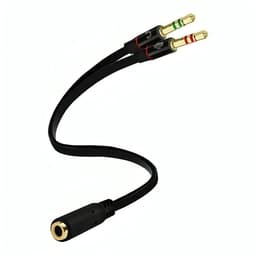 Cable Adaptador 3.5mm Para Audifonos Con Microfono