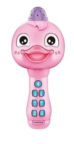 Microfono Bluetooth Parlante Patito Rosado