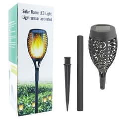 Estaca LED Solar Efecto Tipo Llama para Jardin