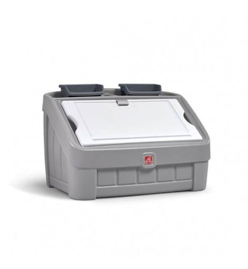 Baul Guardar Infantil Cajonera Gris Step2