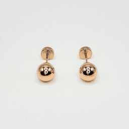 Aros abridores para bebe laminados en oro 20k modelo bolita 6,5mm