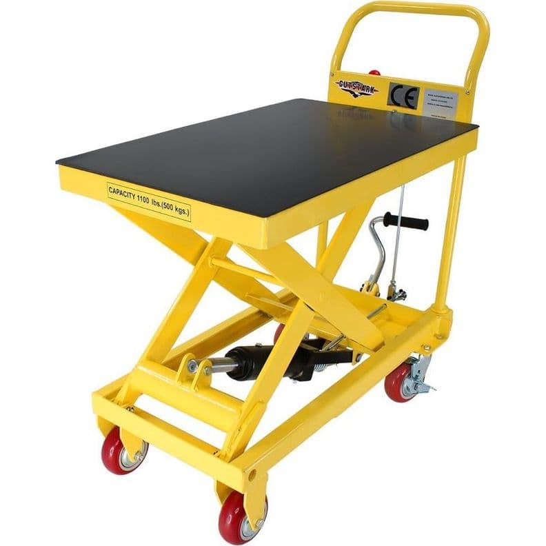 Mesa Elevadora Gutstark 1/2 Ton Hidraulica Antiderrapante Amarillo
