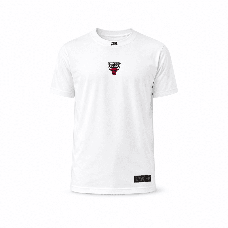 NBA Polera Smash Hombre Chicago Bulls Blanco S