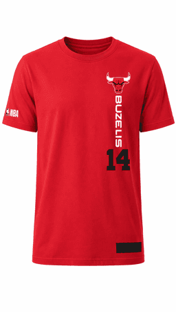 NBA Polera Speed Up Hombre Chicago Bulls Matas Buzelis Rojo S