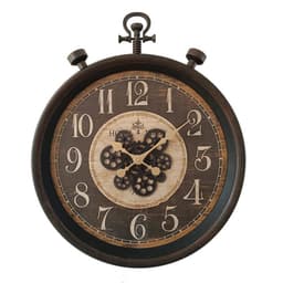 Reloj Mural Wood Con Movimiento Cafe