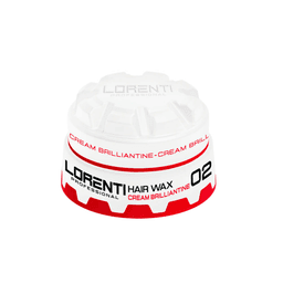 Cera Cabello Lorenti Profesional Cream Brilliantine 150 ml Fijacion Media con Brillo