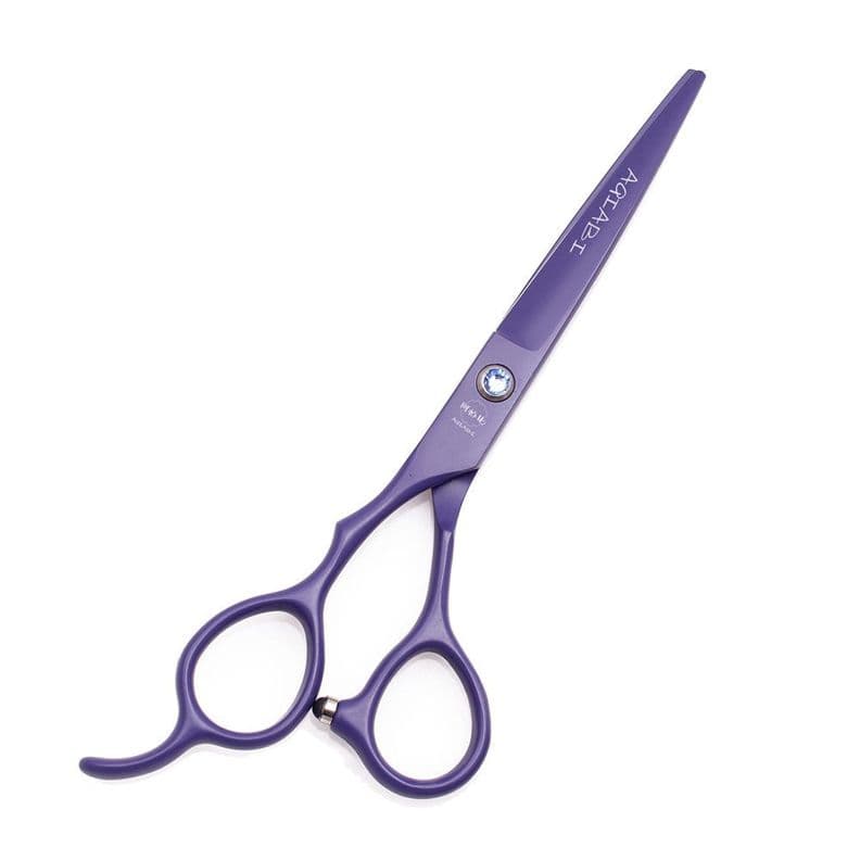 Set De Tijeras Peluquero Para Zurdos - Profesional - Color Morado