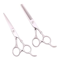 Set de tijeras profesionales 5.5 pulgadas para diestros color plata