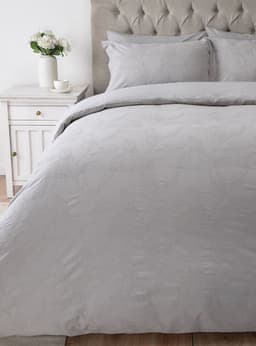 Set Funda De Plumon + Sabana Bajera Marlet Gris Super King