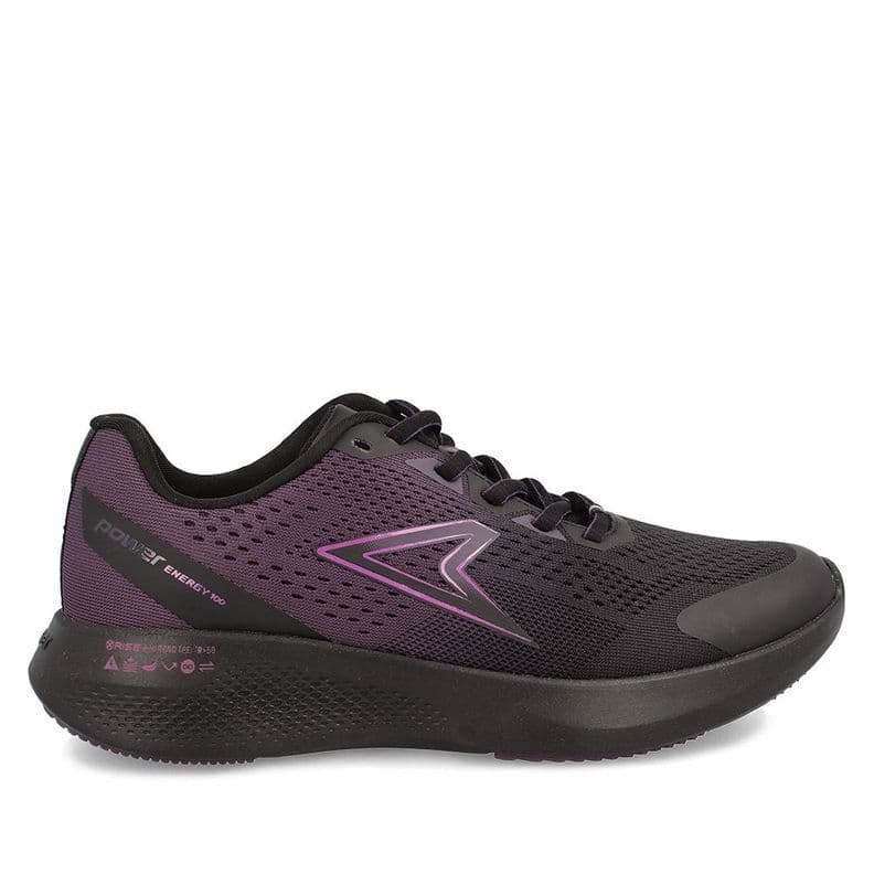 Zapatilla Mujer Power Xorise+100 Rn Eros2 Negro-Morado 36