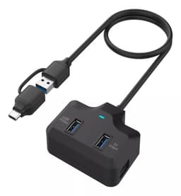 Hub 4 en 2 USB-C/USB-A de 4 Puertos USB 3.0 Onten