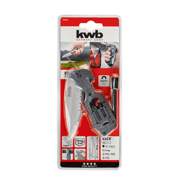 Cuchillo Plegable + Portapuntas Acero PH KWB 49016620 Negro 1 Kg