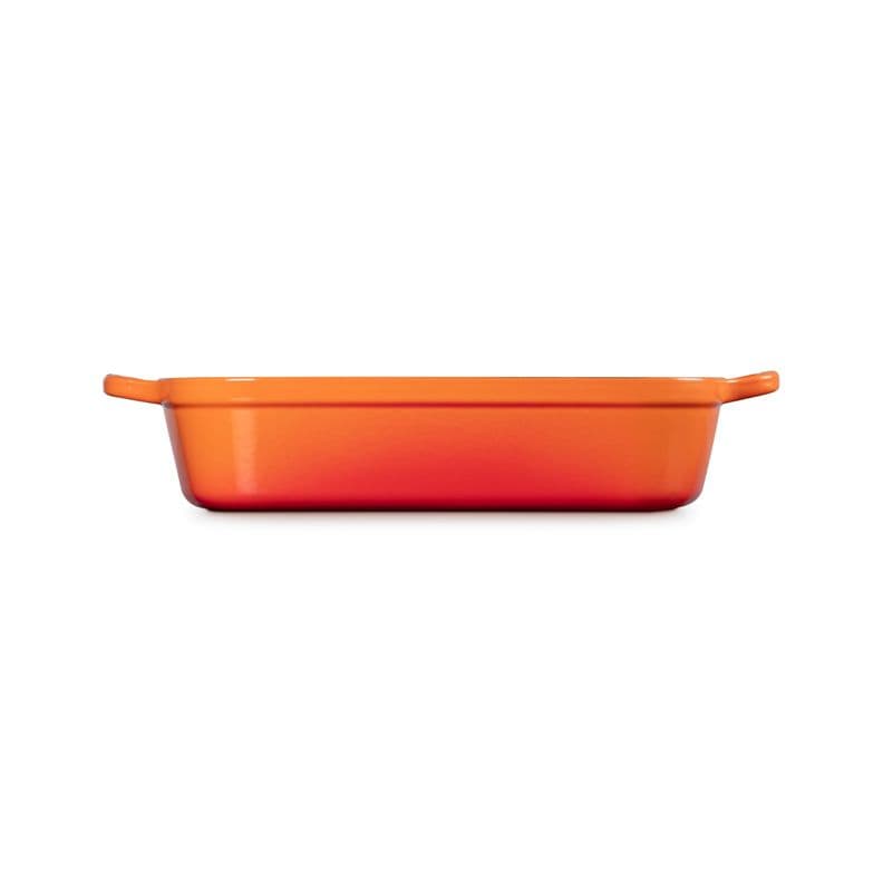Le Creuset Bandeja Rectangular 37cm Volcanico Hierro Naranjo