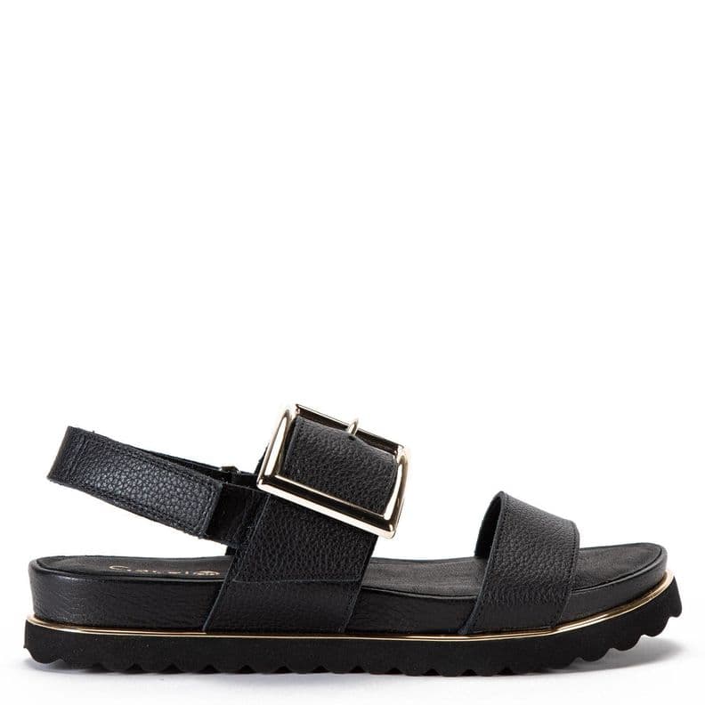 Sandalia de cuero mujer Gacel negro Ashanti CL 40 | UK 7.5 | 25.8 CM