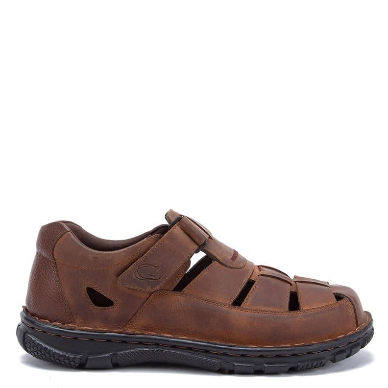Sandalia de cuero hombre Guante cafe Budapest CL 39 | UK 6.5 | 25.1 CM