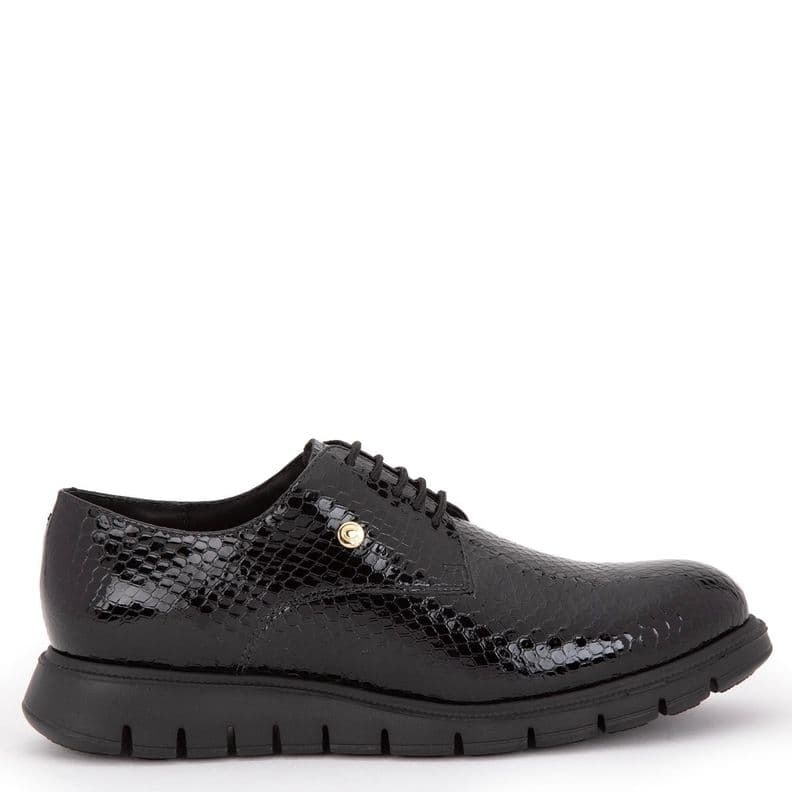 Zapato de cuero mujer Gacel negro Itati CL 39 | UK 6.5 | 25.1 CM