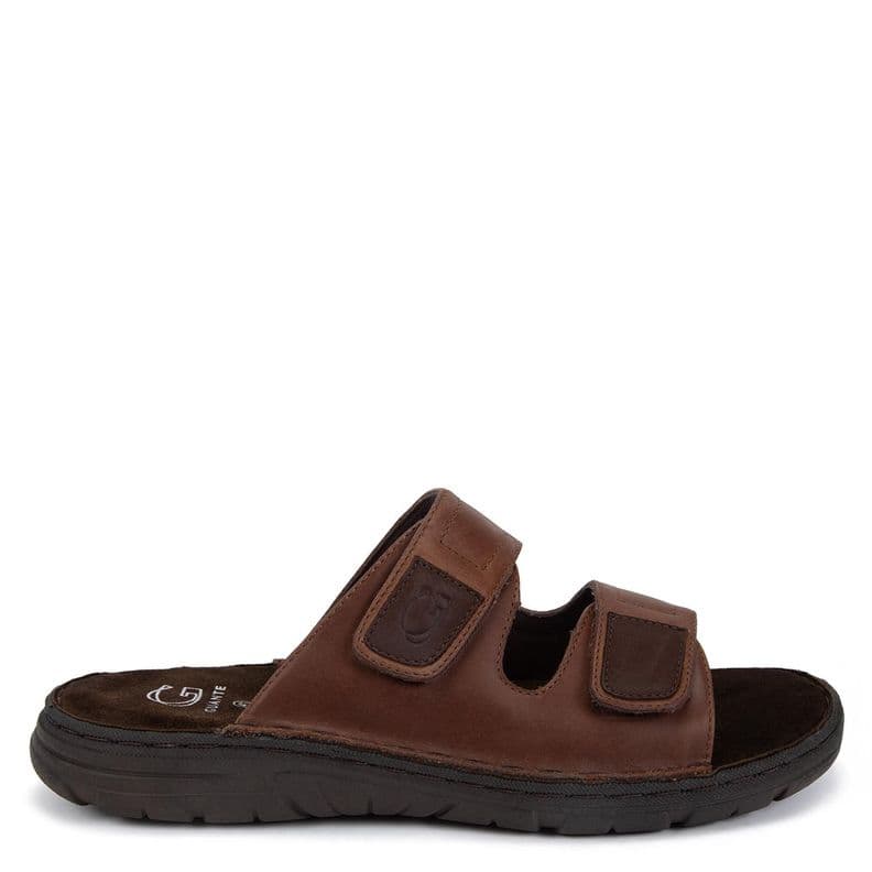 Sandalia semi abierta de cuero hombre Guante cafe Tulum CL 42 | UK 9 | 27.1 CM