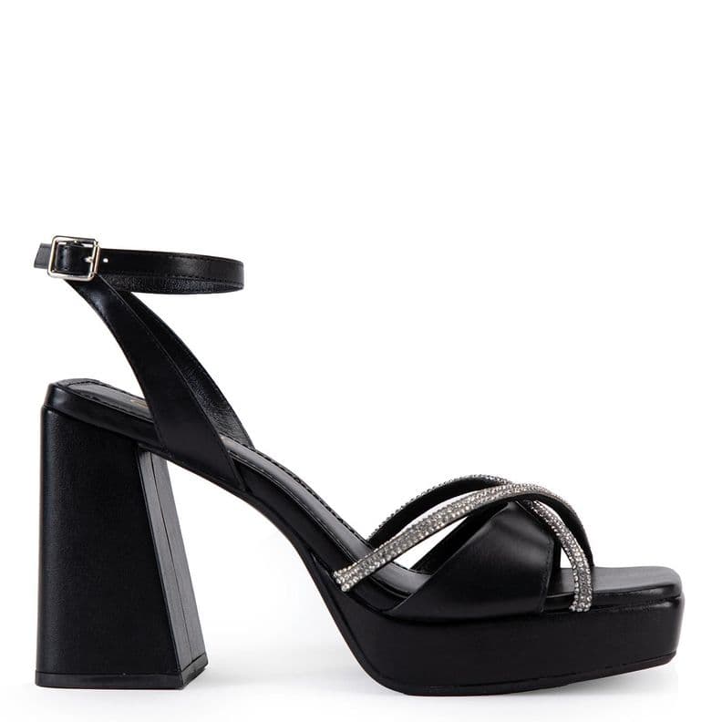 Sandalia de cuero mujer Gacel negro Athena CL 37 | UK 5 | 23.8 CM