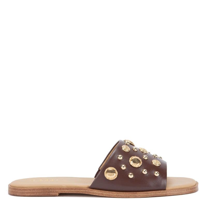 Sandalia de cuero mujer Gacel Chocolate Philippa Cafe CL 35 | UK 3.5 | 22.5 CM