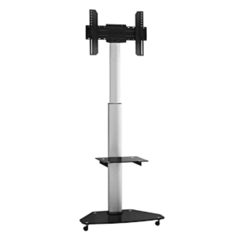 Pedestal para TV 37" a 70" 360 40Kg Aluminio/Vidrio Skcr06001 Brasforma