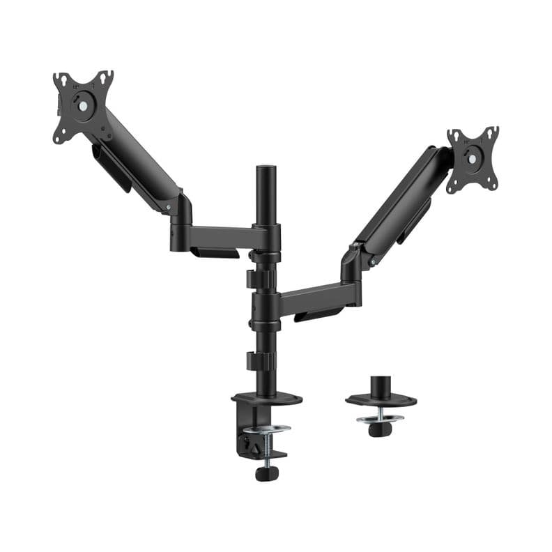 Soporte para 2 monitores en Poste 17" ~ 32" 360 18kg - SBRM728 Brasforma