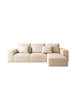 Seccional Modular Nantes Felpa Beige