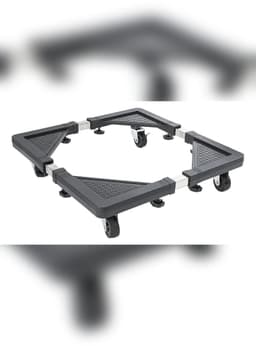Base Ajustable Multiusos Cocina Lavadora Refrigerador Negro
