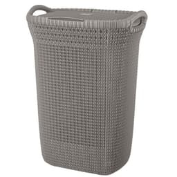Cesto Canasto Para Ropa Khipu 60 Lts Con Tapa Taupe