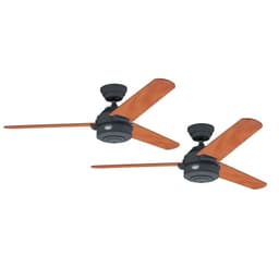 PACK X2 VENTILADOR TECHO CARRERA CAFE Grafito