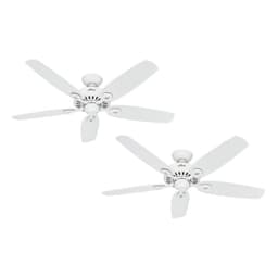 PACK X2 VENTILADOR DE TECHO HUNTER BUILDER ELITE BLANCO 52