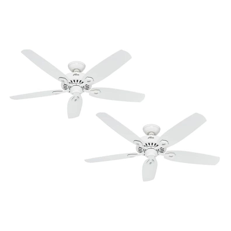 PACK X2 VENTILADOR DE TECHO HUNTER BUILDER ELITE BLANCO 52