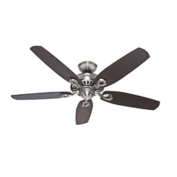 VENTILADOR DE TECHO HUNTER BUILDER ELITE NIQUEL CEPILLADO 52 Almendra